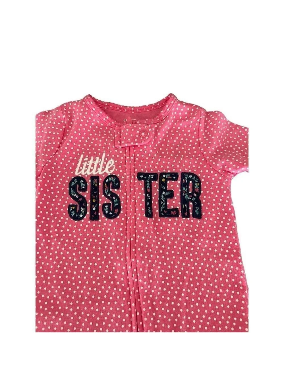 Carter’s Little Sister footed pajamas size 6m